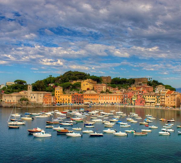 Sestri Levante And Baia Del Silenzio In The Bay Of Silence Italy
