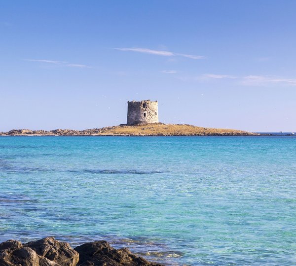 Sardinia, The Famous Beach Of La Pelosa Near Stintino