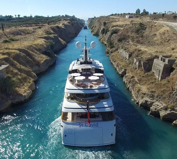 Superyacht St David Corinth Cannal Greece