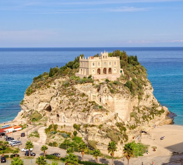 A Former 4th Century Monastery On Top Of The Sanctuary Of Santa Maria Island - Tropea Calabria Italy