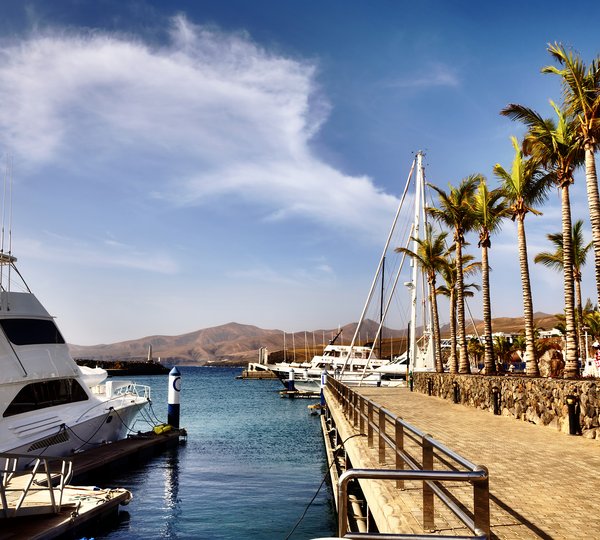 Puerto Calero Marina In Lanzarote, Spanish Canary Islands