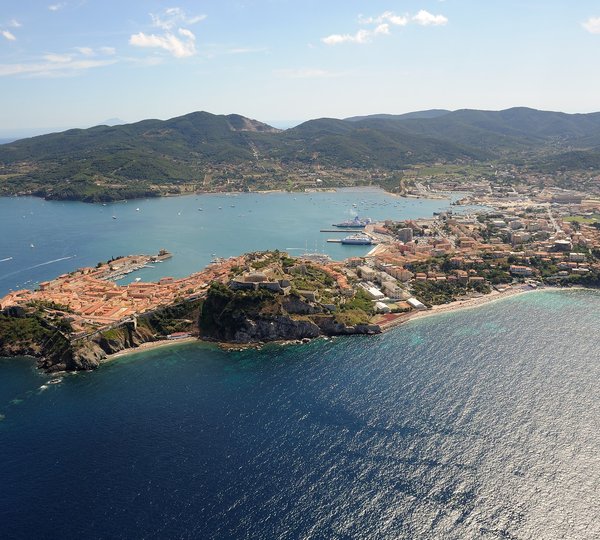 View Of Portoferraio Harbour In Elba Island