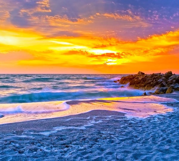Sanibel Island Floridia Sunset On The Gulf Of Mexico