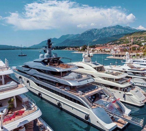 Superyachts Moored In Croatia