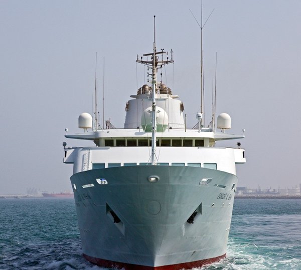Ship's Bow On Board Yacht LOALOAT AL BEHAR