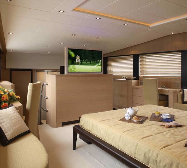 Main Master Cabin On Yacht MIDNIGHT SUN