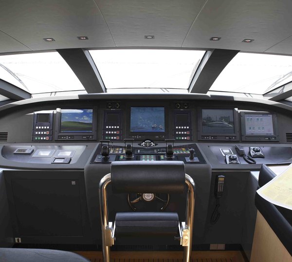 Bridgedeck Aboard Yacht MIDNIGHT SUN