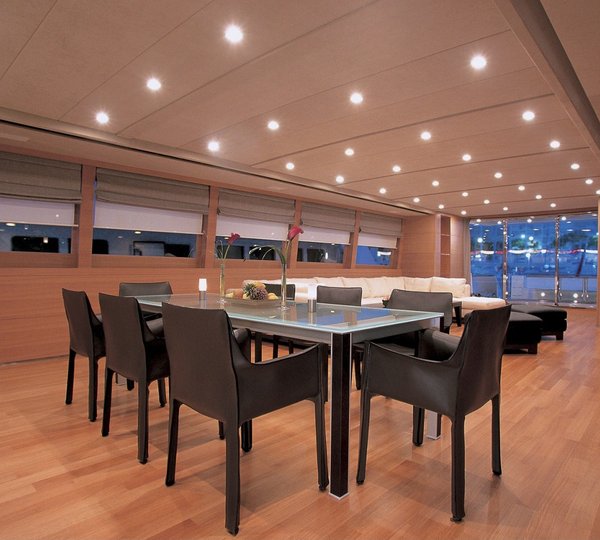 Eating/dining Aboard Yacht SHELEILA