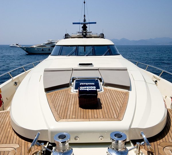 Fore Deck On Board Yacht VANQUISH