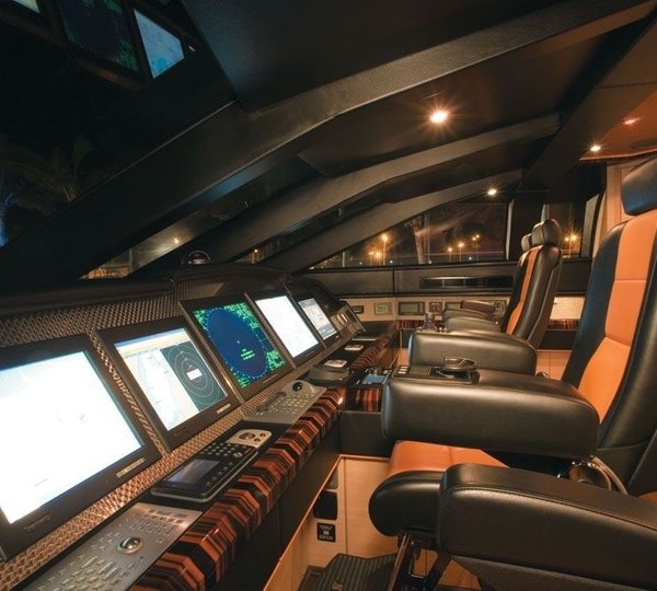 Pilot House On Yacht VANQUISH