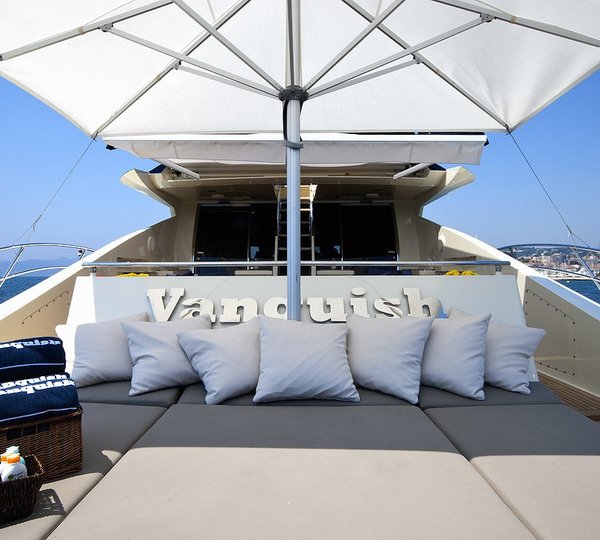 Sunbeds Aboard Yacht VANQUISH