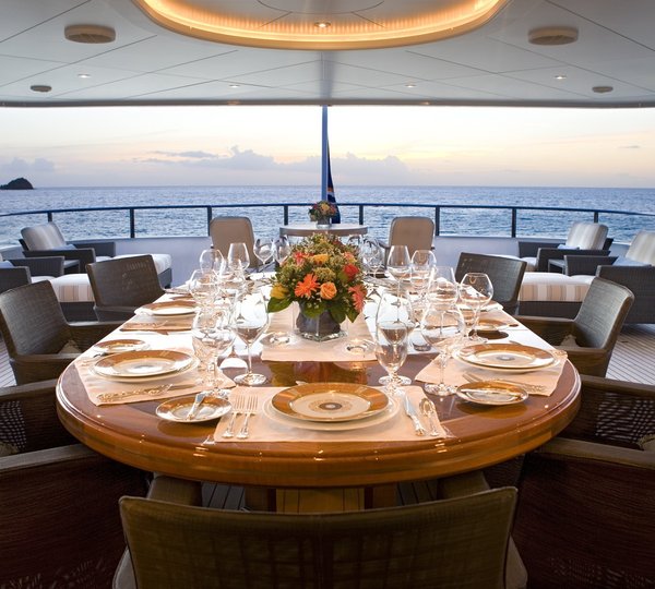 Bridgedeck Deck Aft On Board Yacht PERLE BLEUE