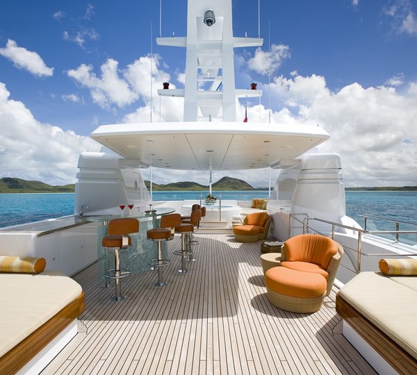 Sun Deck On Board Yacht PERLE BLEUE