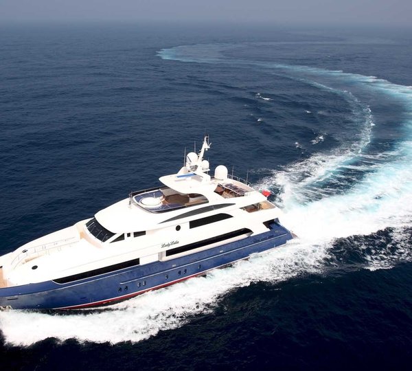 Changing Course: Yacht LADY LEILA's Cruising Pictured