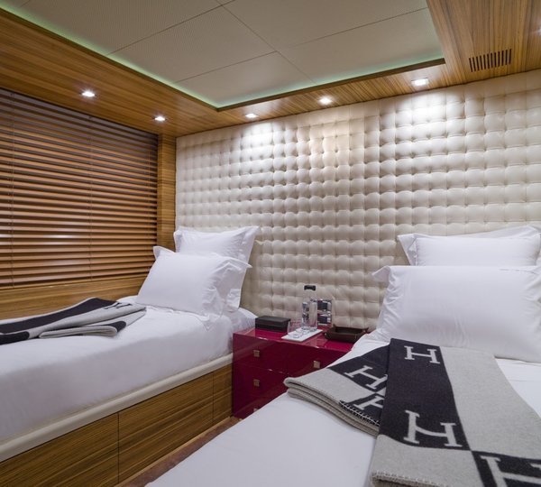 Twin Bed Cabin Aboard Yacht SIERRA ROMEO