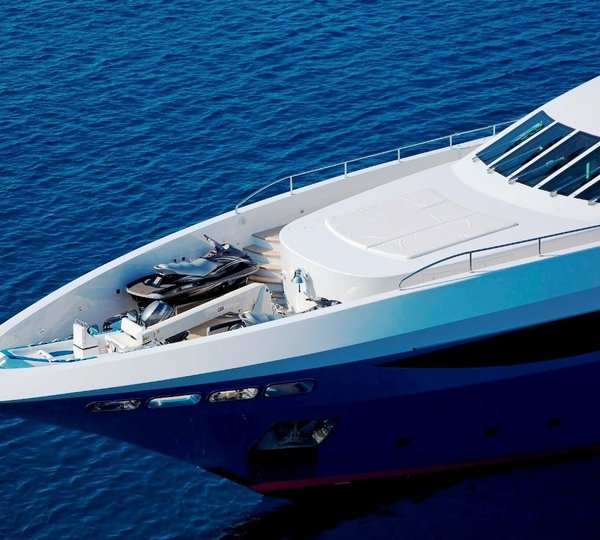 Ship's Bow On Board Yacht BARENTS SEA