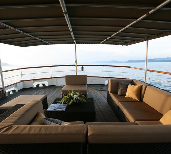 Aft Sun Deck Aboard Yacht CALISTO