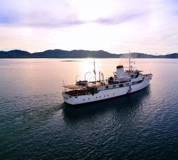 Sunset Dusk Aboard Yacht CALISTO