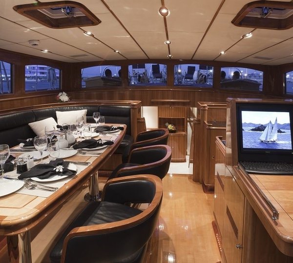 Pilot House Facing Fore Aboard Yacht THIS IS US