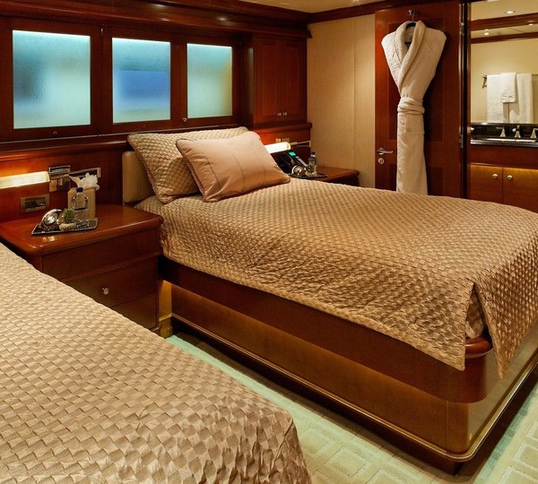 Twin Bed Cabin On Board Yacht WAKU