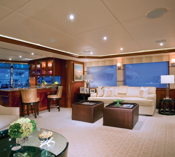 Drinks Bar Sitting On Board Yacht WAKU