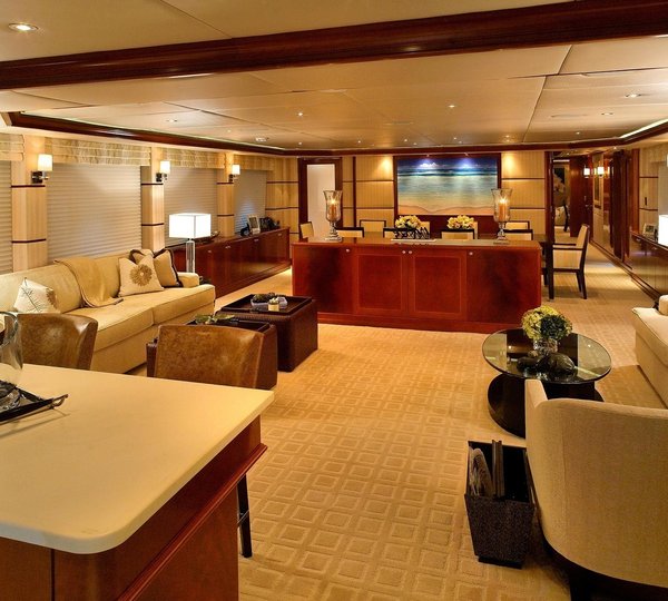Saloon On Board Yacht WAKU