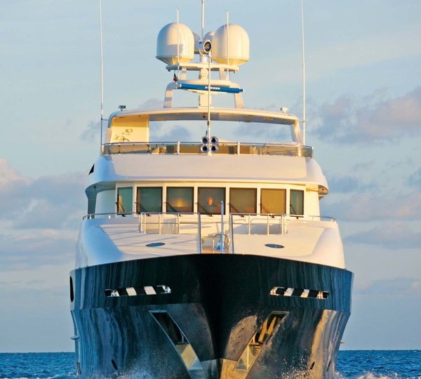 Ship's Bow On Board Yacht WAKU