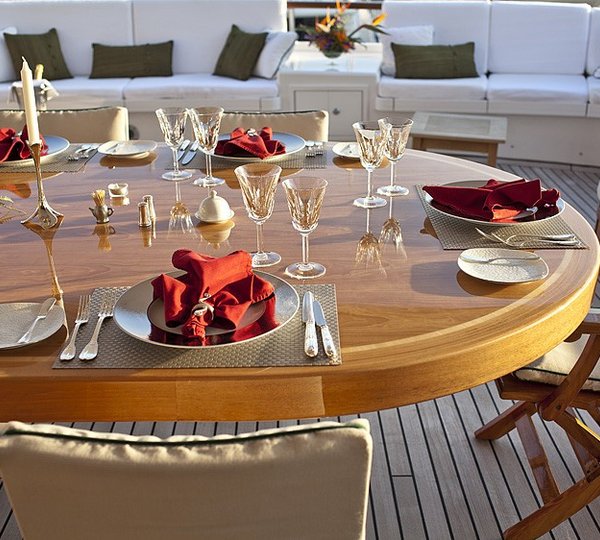 Outdoor Eating/dining Furniture On Yacht ECLIPSE