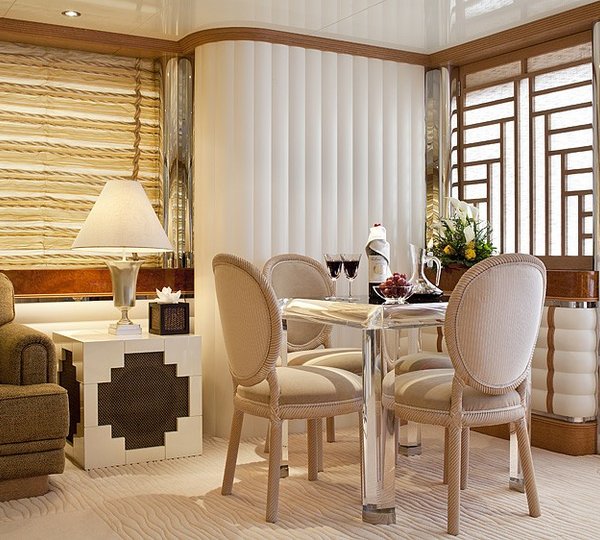 Sitting Furniture: Yacht ECLIPSE's Top Deck Saloon Image