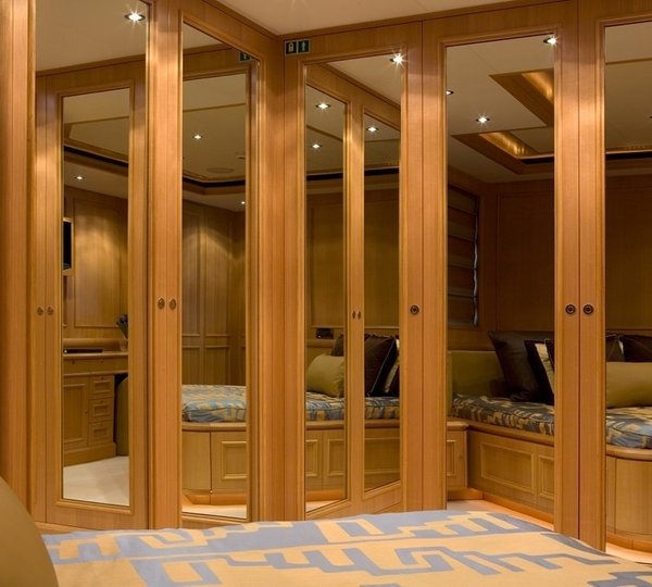 Mirrors: Yacht HANA's Guest's Cabin Photograph