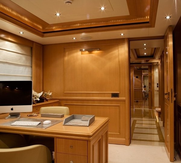 Main Master Office On Board Yacht HANA