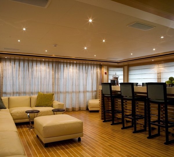 Bridgedeck Deck Drinks Bar Aboard Yacht HANA