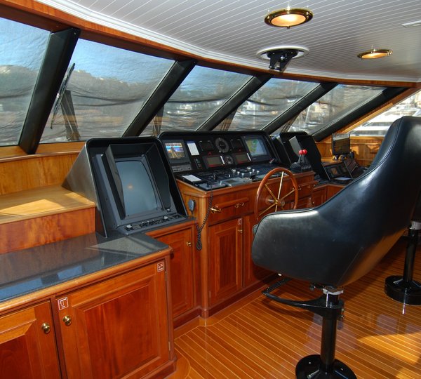 Pilot House Aboard Yacht LADY J