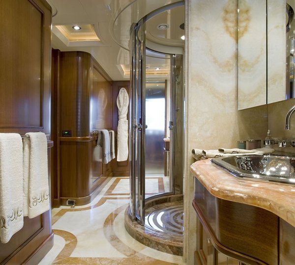 Main Master Bath On Board Yacht SOFICO