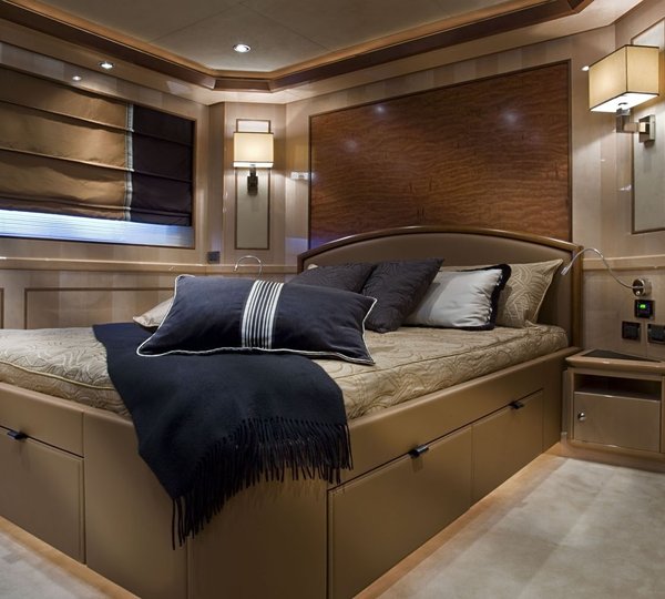 Blue: Yacht SOFICO's Guest's Cabin Photograph