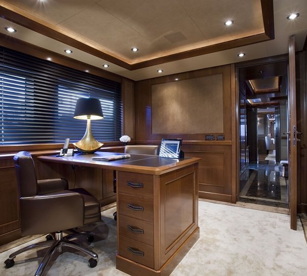 Main Master Office Aboard Yacht SOFICO