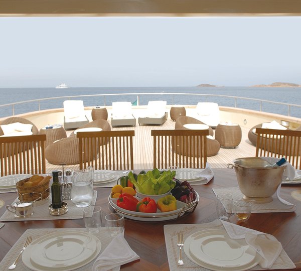 Outdoor Eating/dining With Sitting On Yacht ARIETE PRIMO