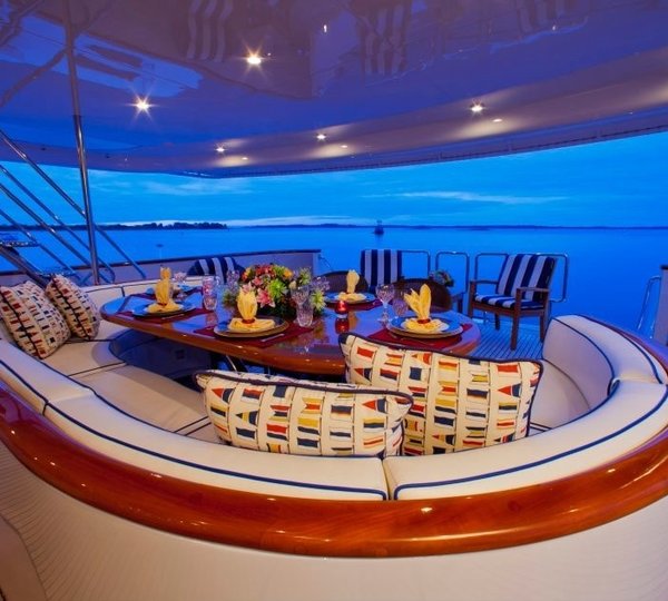 Top Sun Deck Sitting On Board Yacht RENA