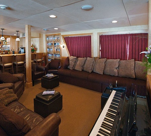 Saloon Including Music Piano On Yacht SAFARI EXPLORER