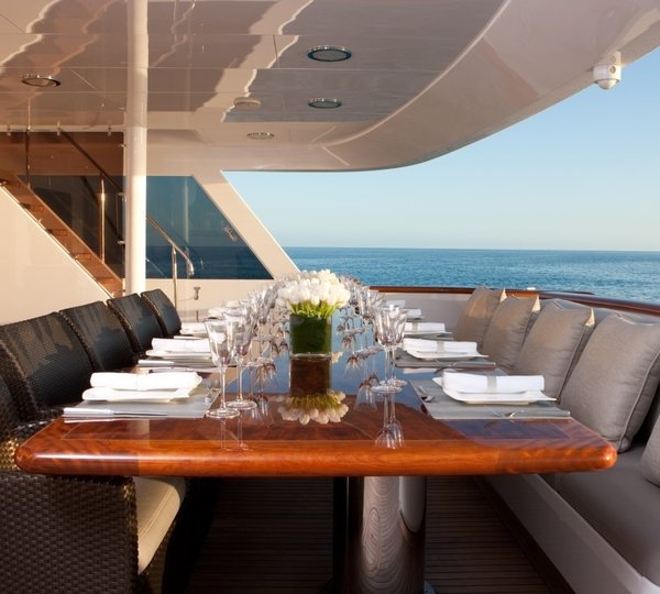 Premier Aft Deck On Yacht CARPE DIEM II