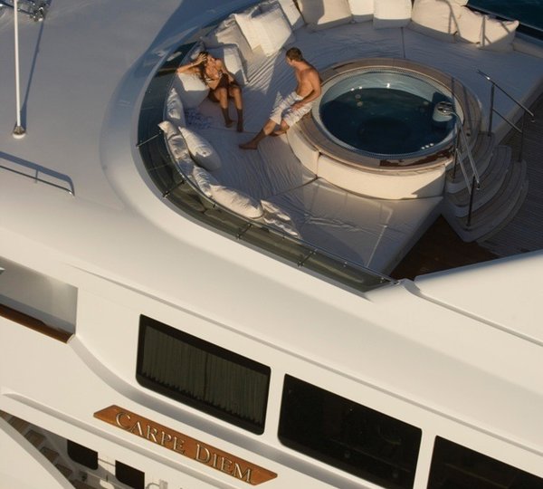 Jacuzzi Pool: Yacht CARPE DIEM II's From Above Aspect Photograph