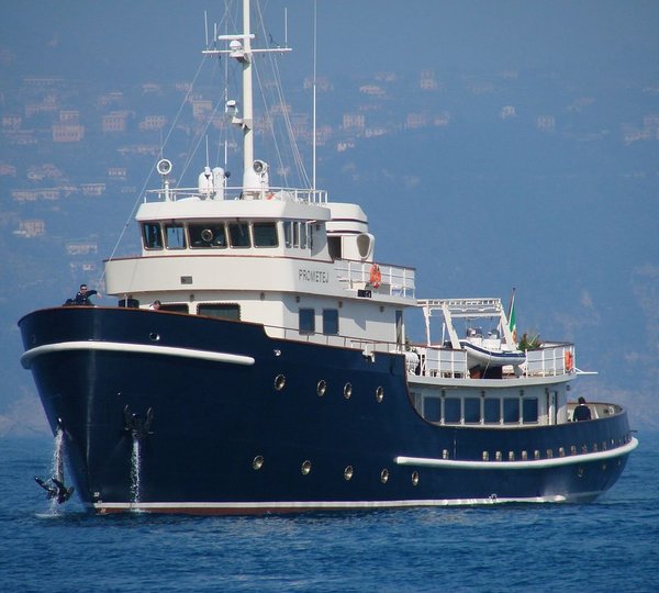 Forward Aspect On Board Yacht PROMETEJ