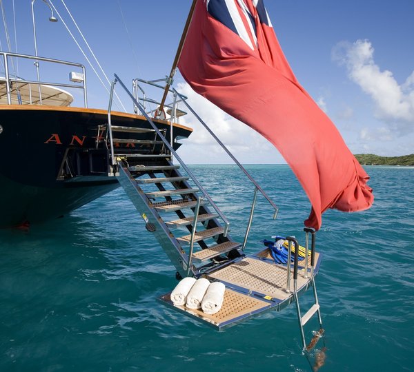 Swimming Landing Aboard Yacht ANTARA