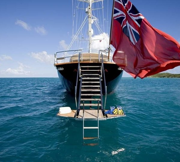 Aft Aboard Yacht ANTARA