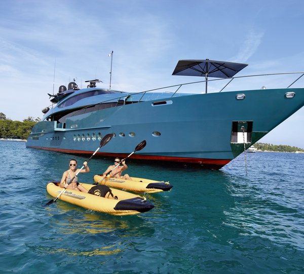 Forward Aspect On Board Yacht BLUE ICE