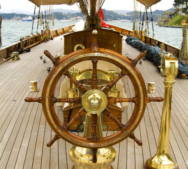 Helm Aboard Yacht LULWORTH