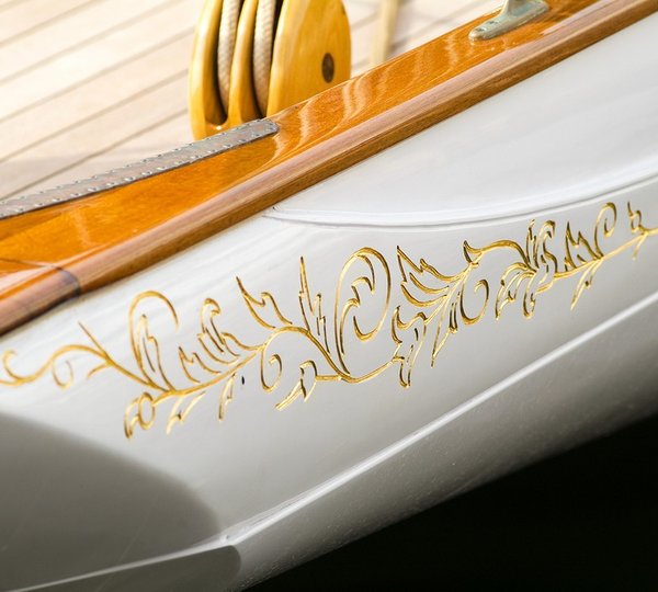 External Close Up Aboard Yacht LULWORTH