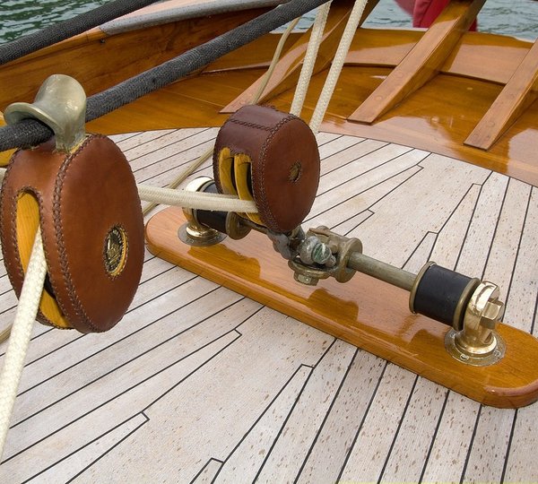Deck Close Up On Board Yacht LULWORTH