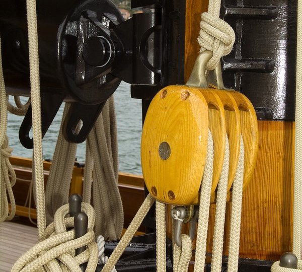 Close Up Aboard Yacht LULWORTH