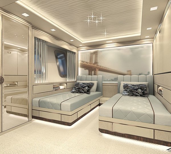 twin stateroom - London - rendering